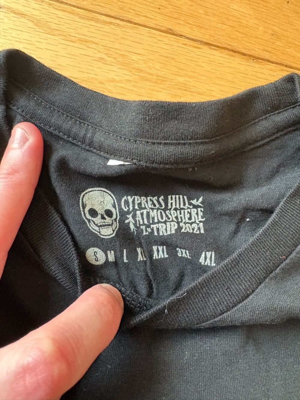 Cypress Hill Atmosphere Z-Trip 2021 tour Black Skull Graphic Tee - Picture 3 of 4